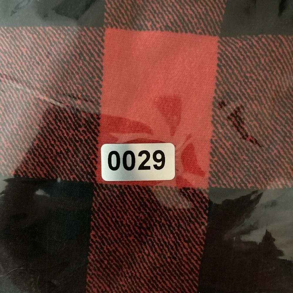 Eddie Bauer Womens 2XL Red Black Buffalo Plaid Camp‎ Fleece Sweatshirt Christmas